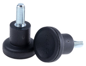 Pokrętło mocujące M8 długość gwintu: 20mm średnica pokrętła 31mm średnica gwintu: 8mm Wersja radełkowana Kołek