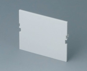 Front plate, PC, (W x H) 49 x 42 mm, light gray, B6602180