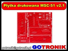 Płytka drukowana MSC-51 v2.1