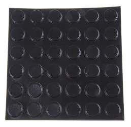 Stopki samoprzylepne grubość: 3mm Czarny średnica: 20.6mm Cylindryczny Przyklejanie RS PRO