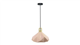 Lampa Wisząca Vt-7323 Drewno Różowa Pryzmat 3951