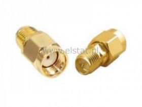Złącze SMA wtyk żeńsk RP na gniazdo męskie RP