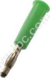 1010-GN Wtyk izolowany 4mm, lamelkowy, przyłącze lutowane, 32A, zielony, ELECTRO-PJP, 1010GN, 1010-I-V