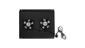 Panel 2X Wentylator Rack 19 Do Szaf 600X600 Podsufitowy Czarny 420X345mm Neku...