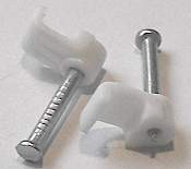 Uchwyt kablowy KP10/6, na przewód płaski 10x6 mm