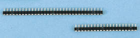 E-TEC Gniazdo PCB SIB 20 -pinowe 1-rzędowe raster: 2.54 mm Otwór przelotowy Przewód-płytka Lutowie Prosty