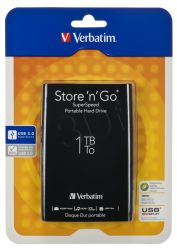 HDD VERBATIM 1TB USB 3.0 BLACK ZEW