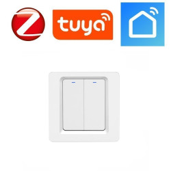 Włącznik światła 2 obw. ZigBee TUYA (działa bez N)