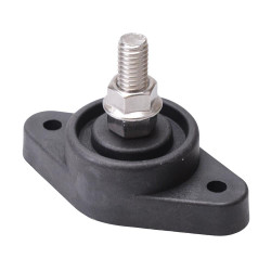 Black Negative M10 Stud Large Base Power Distribution Post 150A