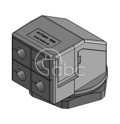 Dławnica kablowa dzielona KVT 50-W90, na 4 moduły KT małe, szara, 45424