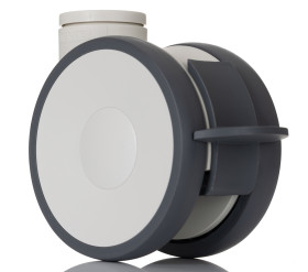 Koło samonastawne średnica kabla 125mm Pojedyncza śruba Tente 110kg wysokość całkowita 143mm