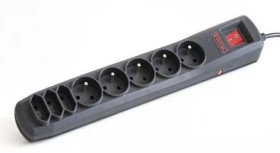 Listwa zabezpieczająca przedłużacz elektryczny z uziemieniem 8 gniazd, przewód 3m