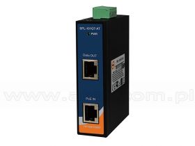 SPL-101GT, Splitter przemysłowy PoE, 1x10/1000 RJ-45 PoE + 1x10/1000 RJ-45