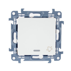 Przycisk dzwonek podświetlany biały CD1L.01/11 Kontakt Simon10