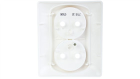 Sistena Life Plakietka Gniazda Podwójnego Pearl 771532