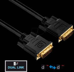 PI4200-020 DVI cable - dual link - PureInstall series 2.00 m