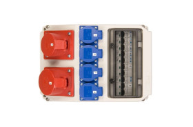 Rozdzielnica budowlana ADAMÓW 32A/5P 16A/5P 4x2P+Z 9036653W