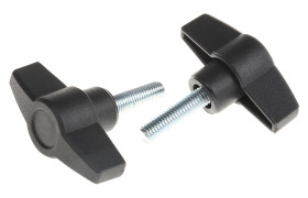 Pokrętło mocujące M8 długość gwintu: 30mm średnica pokrętła 60mm średnica gwintu: 8mm Wersja motylkowa Kołek gwintowany