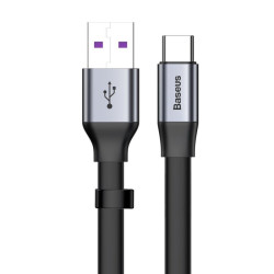 Kabel USB/USB-C płaski 23cm 40W Baseus, QC3.0, SuperCharge