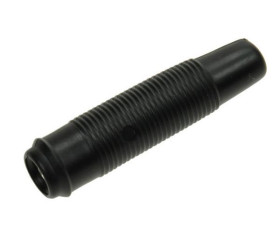 GNIAZDO BANAN 4mm 25.430.2 CZARNE IZOLOWANE NA KABEL LUTOWANE AMASS