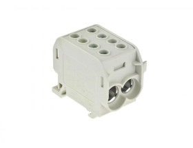 Blok rozdzielczy 1-torowy Al/Cu 1x70/2x50 szary E.4163/SZ
