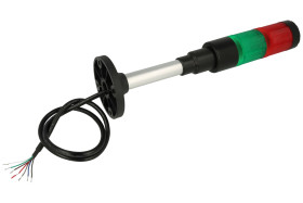 Kolumna sygnalizacyjna; HBJD-40ADB2RG24B; buzzer ciągły i przerywany; światło przerywane; światło ciągłe; 2 warstwy; zielony; cz