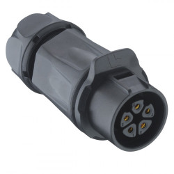 Złącze wielostykowe przemysłowe 12-pinowe Montaż na kablu Gniazdo Lumberg