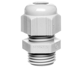 Dławnica kablowa poliamidowa M16 IP68 HELUTOP HT-M16 jasnoszara 93909