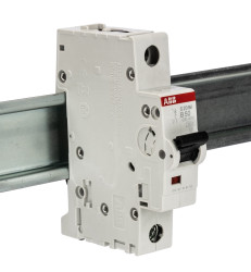 Wyłącznik nadprądowy MCB, Typ B, 1-biegunowy, 50A, 253V, 72V, na szynę DIN, ABB S201M-B50, S200M