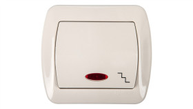 Simon Akord Łącznik Schodowy Z Podświetleniem Beżowy Aw6l/12