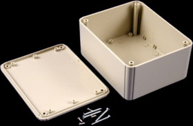 ABS enclosure, (L x W x H) 125 x 100 x 60 mm, light gray (RAL 7035), IP54, RL6335