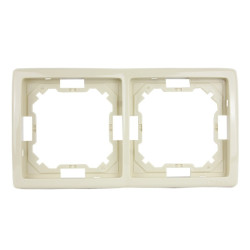 Ramka podwójna beżowa BMR2/12 Kontakt-Simon Basic