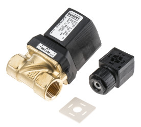 Zawór elektromagnetyczny 24 V DC Burkert 2-drogowy G żeńskie 1/2 cala 1/2cal NC