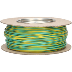 Unistrand UNI6B108GNYW100 1/0.8 mm 0.5mm 20AWG Green/Yellow H05V2-U Wire 100M