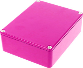 Aluminum die cast enclosure, (L x W x H) 119 x 94 x 34 mm, purple, IP54, 1590BBPR