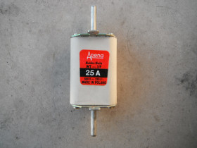 Wkładka topikowa nożowa bezpiecznik 25A Apena WT-1/F