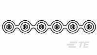 Kabel taśmowy 40-żyłowy Płaski TE Connectivity