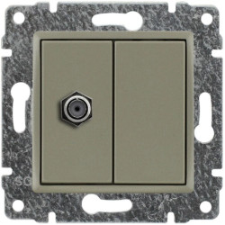 VENA Gniazdo antenowe TV satyna 515053