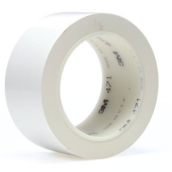 3M 7000028853 Vinyl Tape 471, 50 mm x 33 m, White
