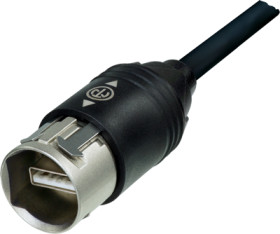 USB 2.0 adapter cable, USB plug type A to USB plug type B, 3 m, black, NKUSB-3