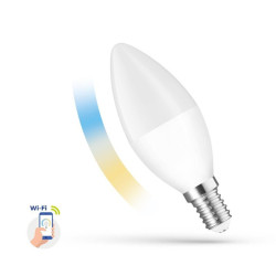 Żarówka LED E14 5W WiFi CCT+DIM Spectrum SMART świecowa