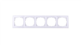 Sentia Ramka Pięciokrotna Biała 1475-00