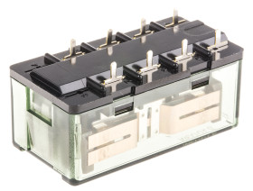 Przekaźnik mocy 12V dc DPDT Panasonic 300mW, montaż PCB 480Ω Otwór przezierny