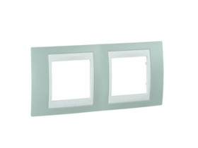 UNICA PLUS Ramka 2 podwójna pozioma zieleń brylantowa MGU6.004.870 SCHNEIDER ELECTRIC
