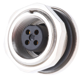 Złącze okrągłe 4-pinowe M9 Panel Gniazdo binder Żeńskie IP67 712