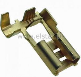 Konektor GN ( nasuwka) mosiądz 6,3 / H-2,5 kątowy