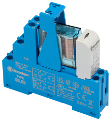 Przekaźnik interfejsowy elektromechaniczny 12V Finder SPDT 16A Szyna DIN bieguny 1