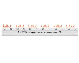 Szyna łączeniowa 2P 80A 16 mm2 widełkowa (12mod.) KDN451D