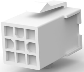 Socket housing, 9 pole, pitch 4.2 mm, straight, natural, 172161-1