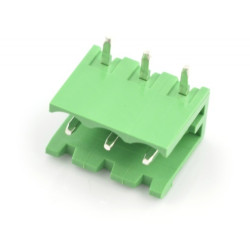 Listwa montażowa męska, 3-pinowa, raster 5,08mm, kątowa, otwarta